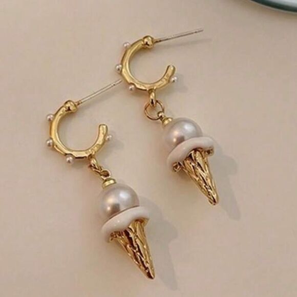 Trendy ice cream earrings N174 - Picture 1 of 4
